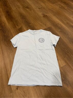 Light Blue Graphic Crewneck T-Shirt